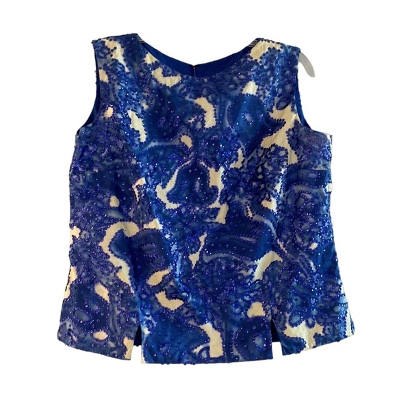 Gorgeous 2 piece dress blue ivory with sequins from a boutique in Saint Thomas M - Picture 7 of 15